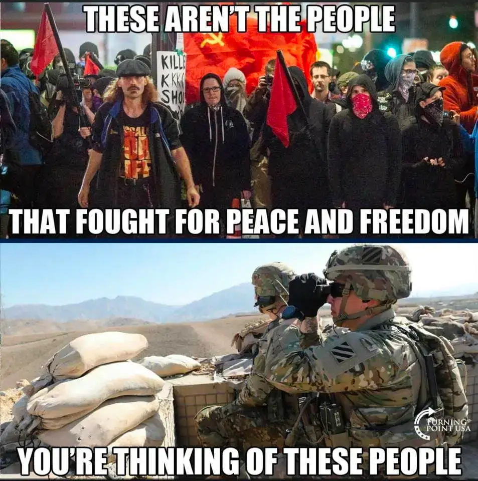 Vets fight for you vs liberals